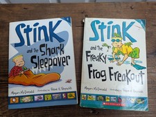 Stink and the Shark Sleepover and the Freaky Frog Freakout PB/HC 2 Books Youth