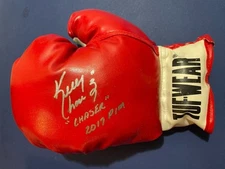 St. Louis BLUES Kelly CHASE #39 SIGNED w/ CHASER & PIM Boxing GLOVE Holo & COA