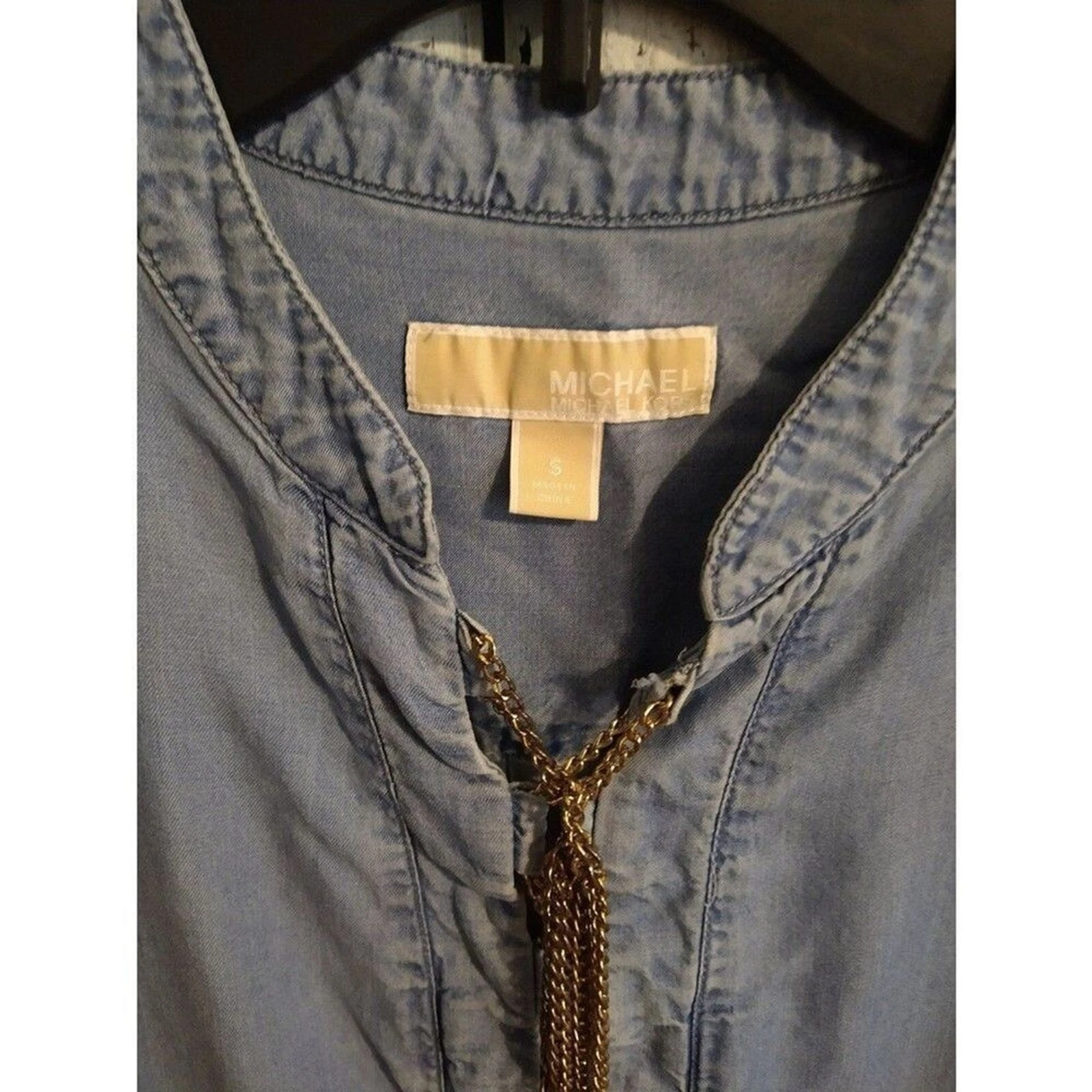 Abito denim Michael Kors Sm Boho Beachy femminile