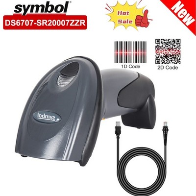 Zebra Symbol DS6707 USB 1D 2D Area Imager Barcode POS Scanner with USB Cable
