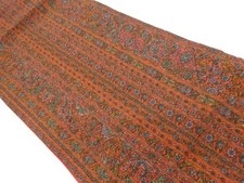 7620695: JAPANESE KIMONO / NAGOYA OBI / SILK / CHIRIMEN / WOVEN STRIPE FLORAL