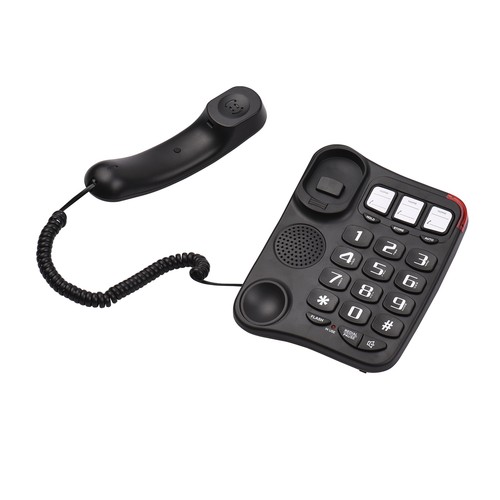 Big Button Corded Phone Telephone Landline Phone w/ Speed Dial for Elderly L6H1 - Picture 10 of 12