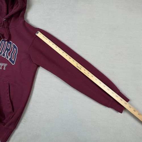 Oxford University Hoodie Sweatshir Adult Medium Maroon Long Sleeve Pullover - Picture 10 of 11