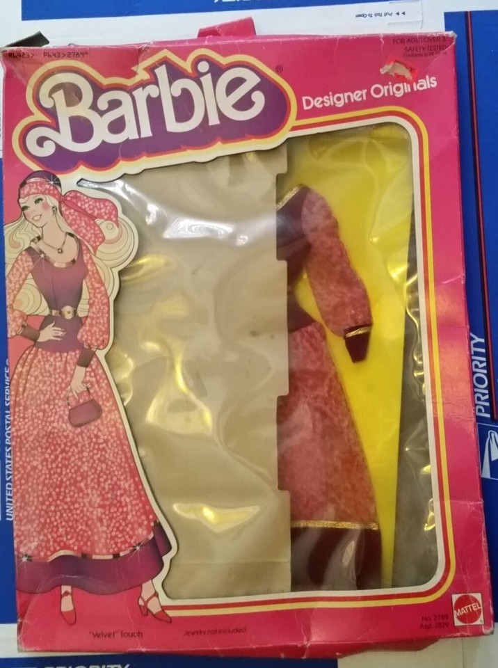 Vintage Barbie Doll Clothes Fashion Designer Originals 2789 VELVET