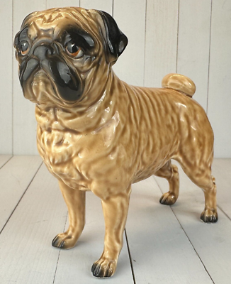 VTG Dapper Pug Dog 163 Ceramic Japan Shafford 6.25