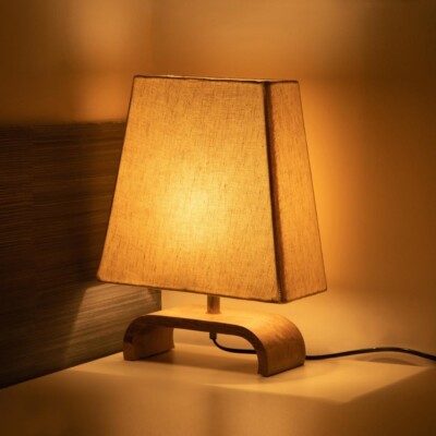 Wooden Table Lamp for Bedroom Bedside Lamp for Living Room/study 