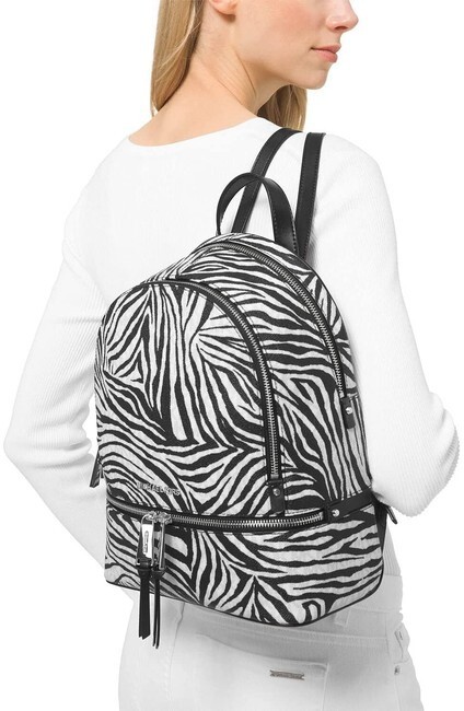 Michael Kors Rhea Scattered Stars Medium Backpack - Black Michael Kors Rhea Scattered Stars Medium Backpack - Black