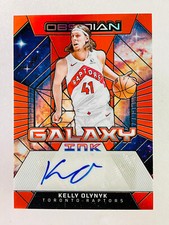 2023-24 Obsidian Kelly Olynyk Galaxy Ink Electric Etch Orange Flood Auto #/75