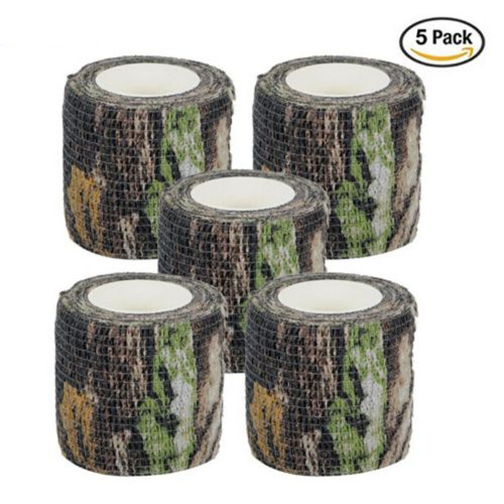 5cm X 4.5m Camouflage Waterproof Hunting Duct Tape – Gun & Gear Wrap (Woodland Camo)