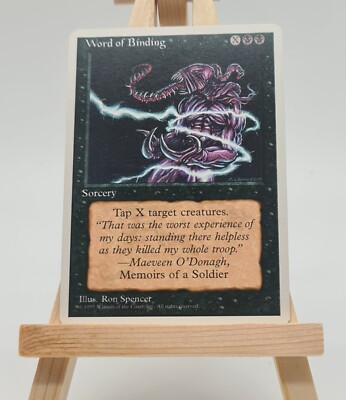 Word of Binding Fourth Edition (4ED) Magic Karte Englisch (Wort der Fesselung)