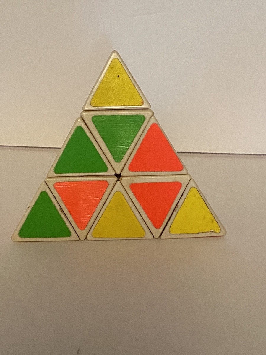 Vintage Pyraminx by TOMY Pyramid Triangle Rubik's Cube Combination