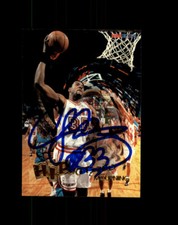 Alonzo Mourning Signed 1996-97 NBA Hoops Hipnotized #H10 IPA In Person Autograph