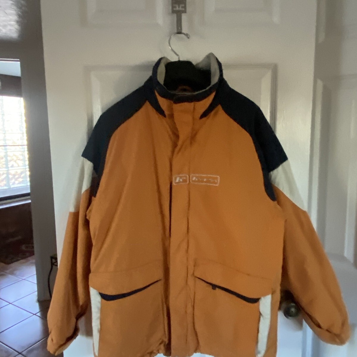 Burton Snowboards Men's Orange Block Snowboarding, Ski Jacket Zip