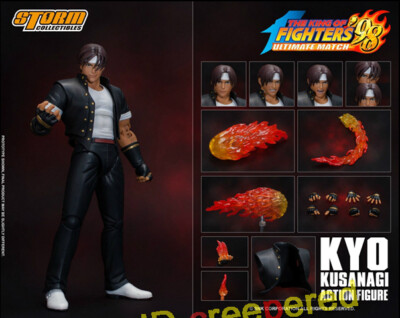 Storm Toys Kyo Kusanagi KOF 98 Black Ver. Action Figure H 6'' IN