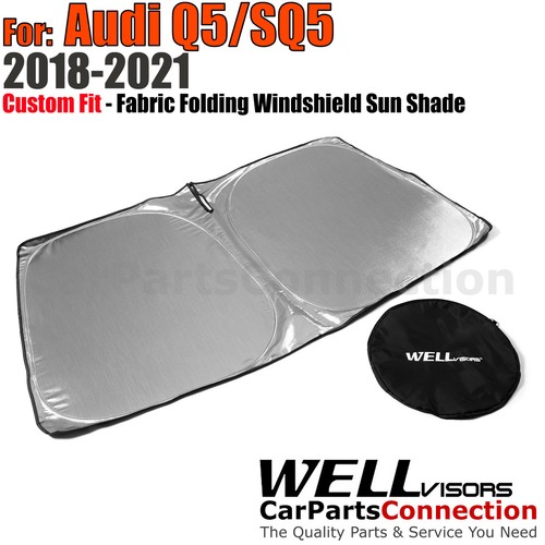 WellVisors Custom Fit Folding Windshield Sun Shade For Audi Q5 SQ5 2018