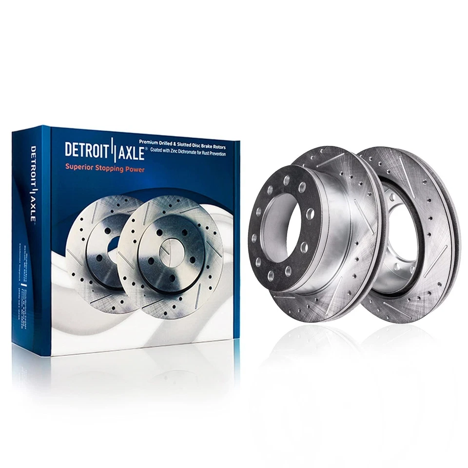 Rotores de freno delanteros perforados de 15,35" rotores de freno para Dodge Ram 4500 5500 2008-2024 Foto 3 de 4