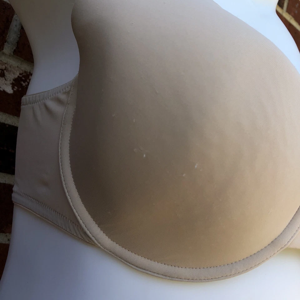 motherhood intimates womans 38DD BEIGE nursing bra 3 hook - Image 2 of 4