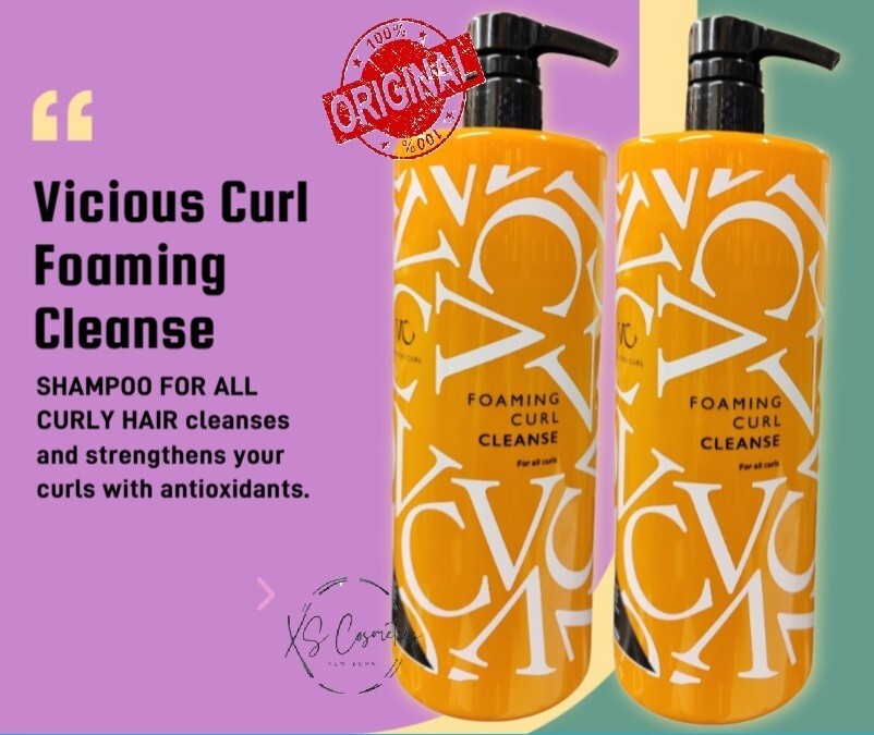Пенящееся очищающее средство Vicious Curl ОБЪЕМОМ 33 унции В УПАКОВКЕ ИЗ 2 ШТУК