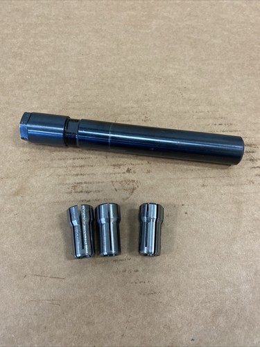 Valenite VE 1000 DA100 Collet Chuck Extension VE1000 7” OAL W/ Collets