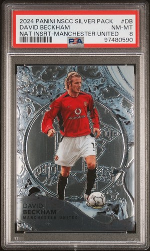 PSA 8 David Beckham Manchester United 57/99 #DB 2024 Panini National 97480590
