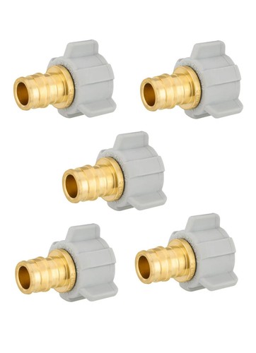 EFIELD 5 PCS Pex A Expansion 1/2"x1/2" Female NPT Swivel Adapters, Lead Free