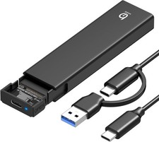 M.2 NVMe SSD Enclosure, Tool-Free Installation, USB 3.2 Gen 2 10 Gbps to NVME