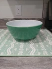 Pyrex Vintage TM Reg 403 Primary Color Green Mixing Serving Bowl 2.5 Qt 1940s