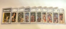 1986-87 fleer basketball sticker set 10/11  (no Jordan)