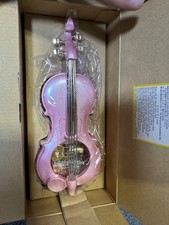 Used Hello Kitty Violin-Shaped Music Box Rare from Japan　