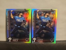 2025 Topps Series 2 - Aaron Nola #454 Rainbow Foilboard