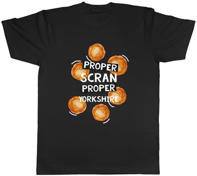 Yorkshire Pudding Day Proper Scran Mens T-Shirt Tee Gift Top