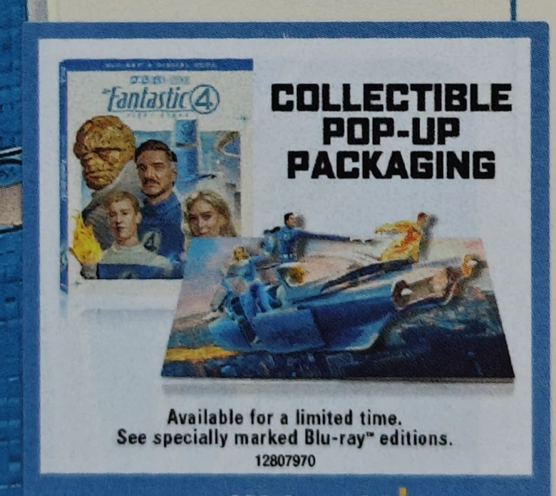 FANTASTIC 4 First Steps (U.S. Blu-ray + Digital w/ EXCLUSIVE POP-UP PACKAGING) - Image 4 of 4