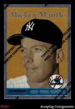 1996 Topps Mantle Finest #8 Mickey Mantle 1958 Topps HOF YANKEES