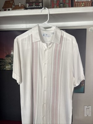 Cafe Luna-Mens Short Sleeve-Casual Button Down Shirt-Small -NEW w/Tags!