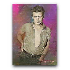 James Dean #3 Art Card Limited 33/50 Edward Vela Signed (Movies -)