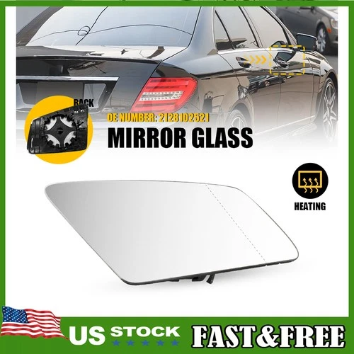Right Heated Mirror Glass Blind Spot for Mercedes-Benz E250 E350 E400 E550