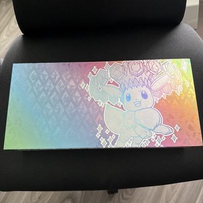 Prismatic evolutions SPC Contents. With Bulk! Deckbox, Sleeves, Play Mat, Codes