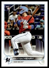 2022 Topps Payton Henry Rookie Miami Marlins #611
