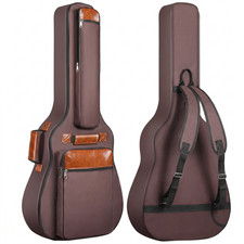 Acoustic Guitar Gig Bag 41 Inch Padded Waterproof Oxford Backpack Straps 3 Color