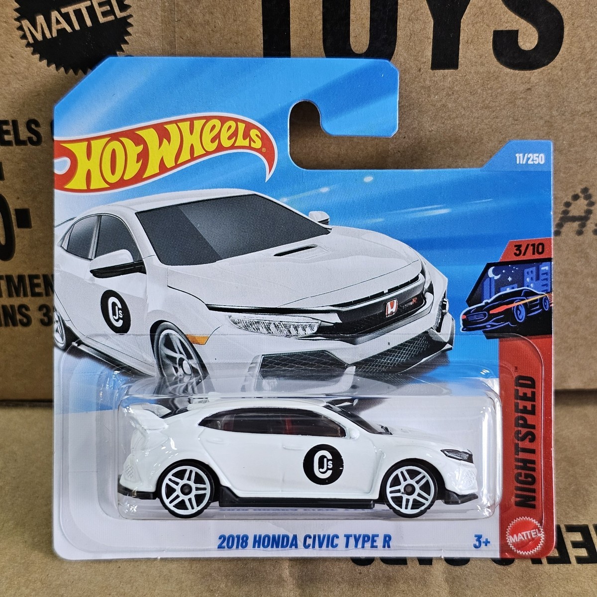2026 HOT WHEELS MAINLINE 2018 HONDA CIVIC TYPE R CASE A SHORT CARD