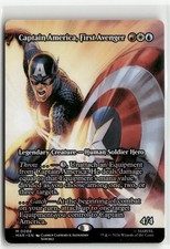 Captain America, First Avenger Borderless Marvel Universe Eternal-Legal MTG NM