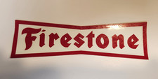 Firestone Tire Racing Sticker Decal Oem Vintage New Os Red Letter White Backgrou Firestone Tire Racing Sticker Decal Oem Vintage New Os Red Letter White Backgrou