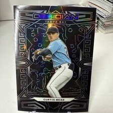 2023 Panini Chronicles Obsidian Baseball #37 Curtis Mead Rookie RC - Rays