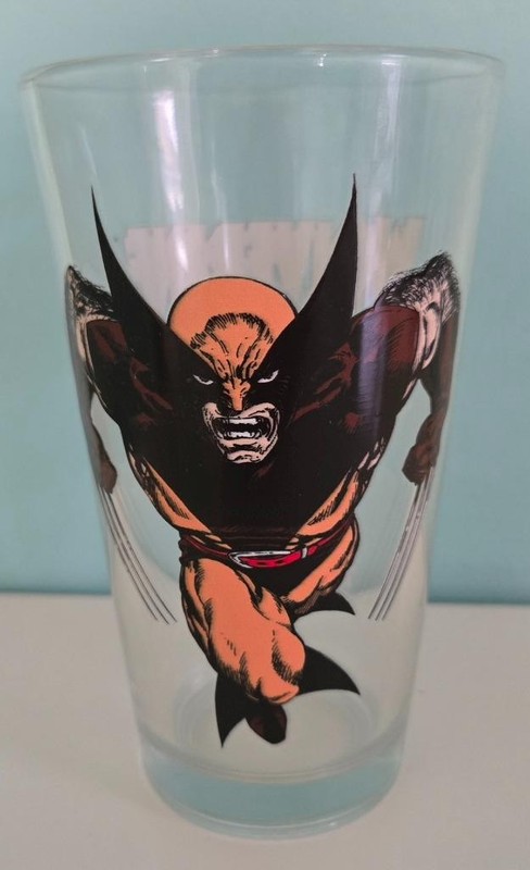 Marvel Comics Wolverine Glass From X-Men Toon Tumbler