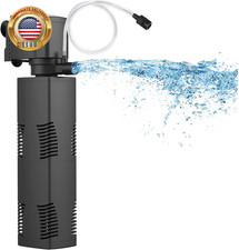 Aquarium Filter for 55-150 Gal. Tank Crystal 300GPH Biochemical Filtration Power