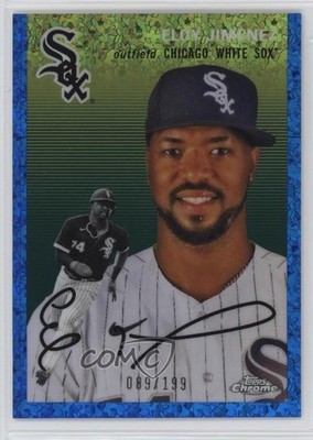 2023 Chrome Platinum Anniversary Blue Mini-Diamond Refractor Eloy Jimenez 2g8