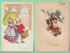 BUON NATALE BUONA PASQUA BUON ANNO - BAMBINI - SLITTA - PAESAGGI