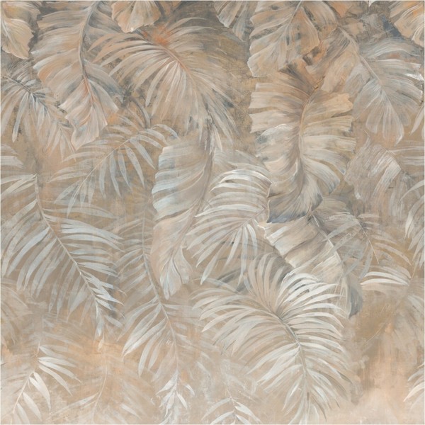 Fototapete Palmen Vliestapete Dschungel-Optik Braun Beige Wohnzimmer KüChe-image