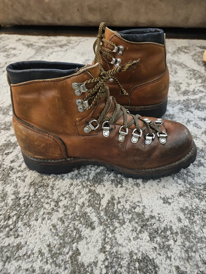 VTG 70s RED WING IRISH SETTER LEATHER HIKING/MOUNTAINEERING BOOTS Size 9 D - Image 2 of 4