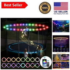 Super Bright 52Ft Trampoline Lights with Remote  App   Waterproof  Colorful